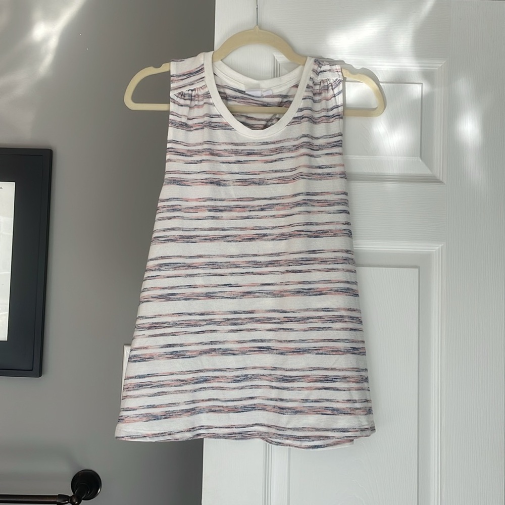 Lightweight knit striped blouse